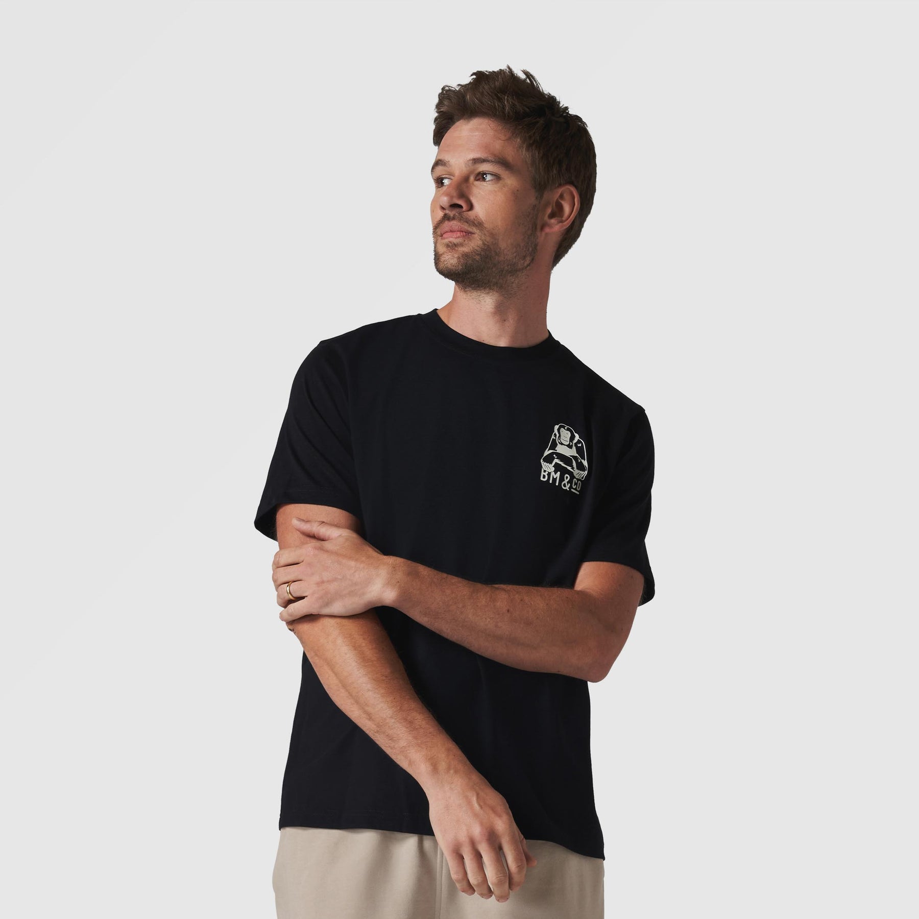 Men's Mind Conquered Black T-Shirt