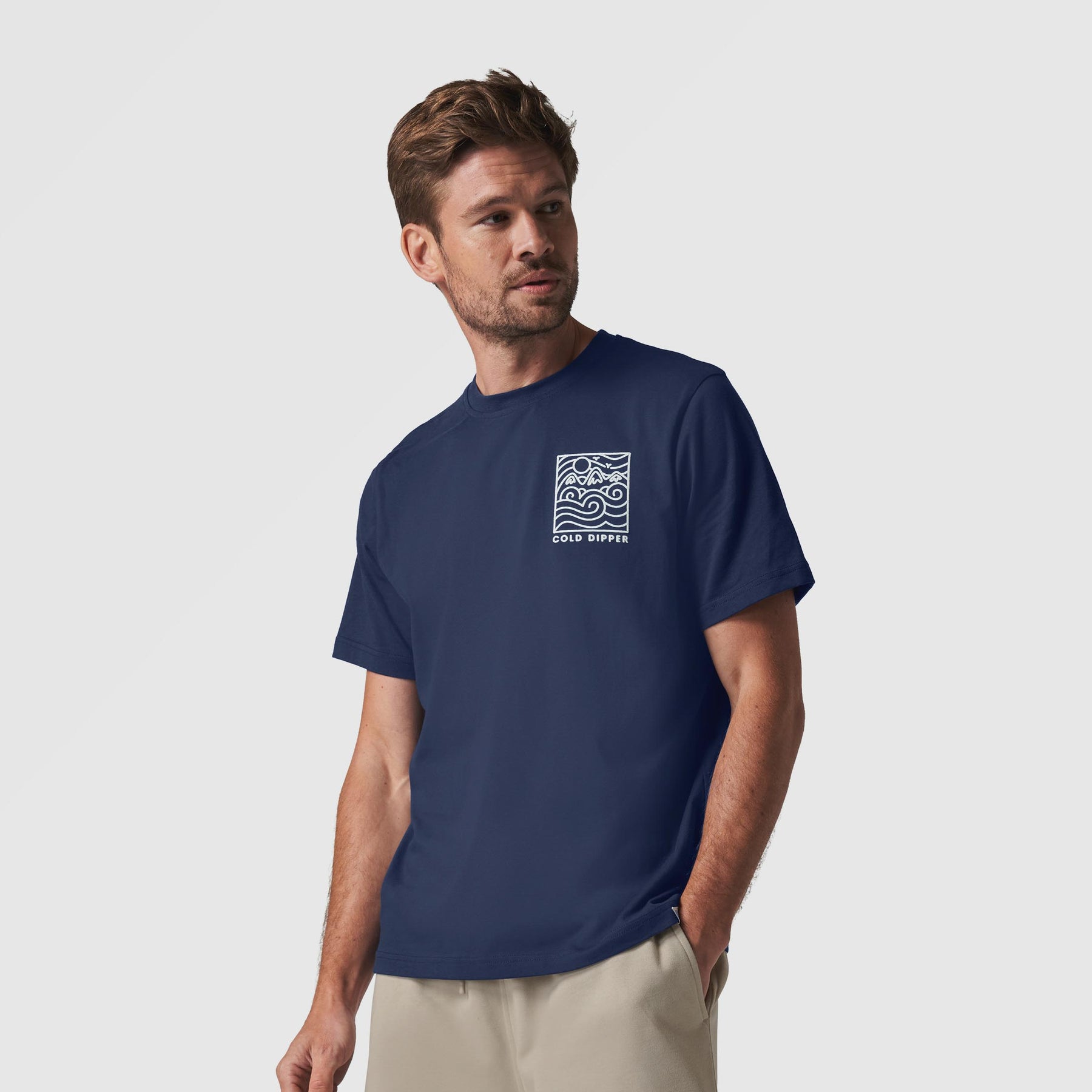 Men's Cold Dipper Navy T-Shirt