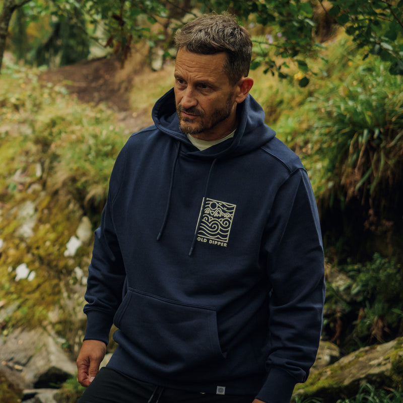 Men's Cold Dipper Navy Hoodie