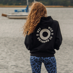 Women's Wet and Wild Swimming Club Black Hoodie