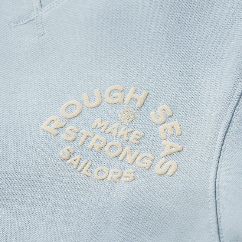 Women's Rough Seas Make Strong Sailors Ice Blue Sweatshirt